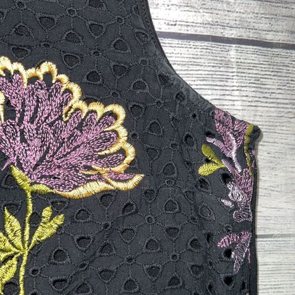 Anthropologie | Anthro Meadow Rue Harriet Embroidered Tank Top Floral Eyelet XS - Picture 8 of 9